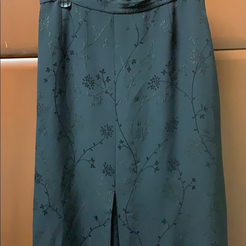 Escada  black long silk skirt